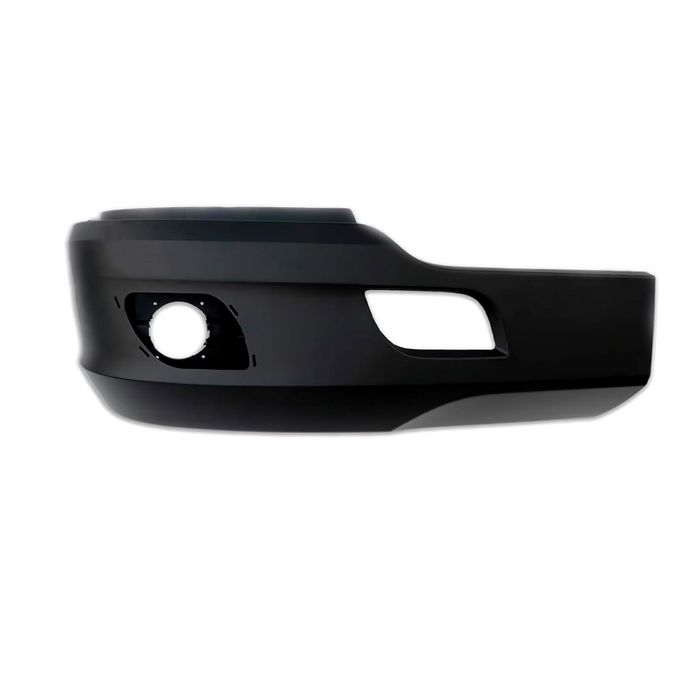 适用于 Kenworth T680 2013-2021 的黑色塑料前保险杠角件，带雾灯孔，驾驶员侧左侧/乘客侧右侧