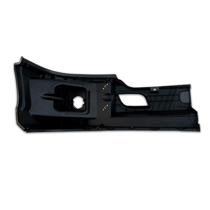 适用于 Kenworth T680 2013-2021 的黑色塑料前保险杠角件，带雾灯孔，驾驶员侧左侧/乘客侧右侧
