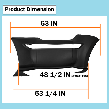 Kenworth T680 2013-2021 Front Step Fairing Panel Right Passenger Side - Black