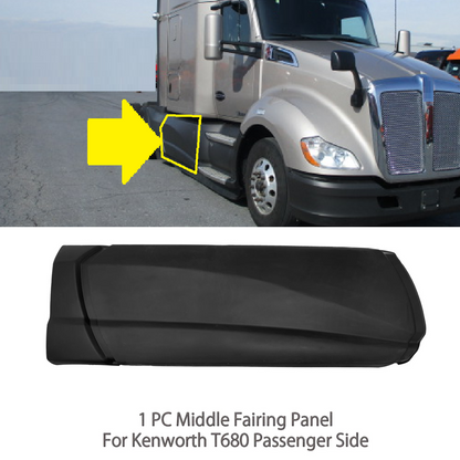 Middle Step Fairing Panel For Kenworth T680 2013-2021 Left Driver Side W/ Hole, Right Passenger Side without HOLE 79.93In (203CM)