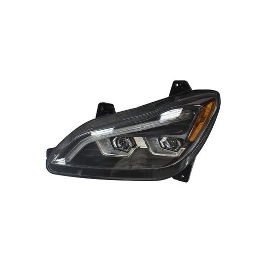 Full LED Black Headlight Assemblies for Kenworth T680 Next Gen 2022+ | 6-24V