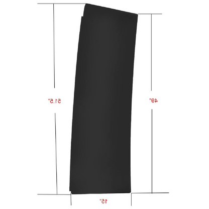 KENWORTH T680 2013-2021 Upper Cabin Rear Fairing, AIR DEFLECTOR (IRON) Right Passenger Side