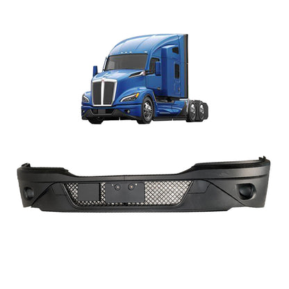 Kenworth T680 NEXT GEN 2022+ Bumper complete Black paint without fog light hole