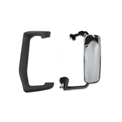 Side View Door Mirror – Power Heated Chrome (Right Passenger Side) Compatible with Volvo VNL 2004–2024