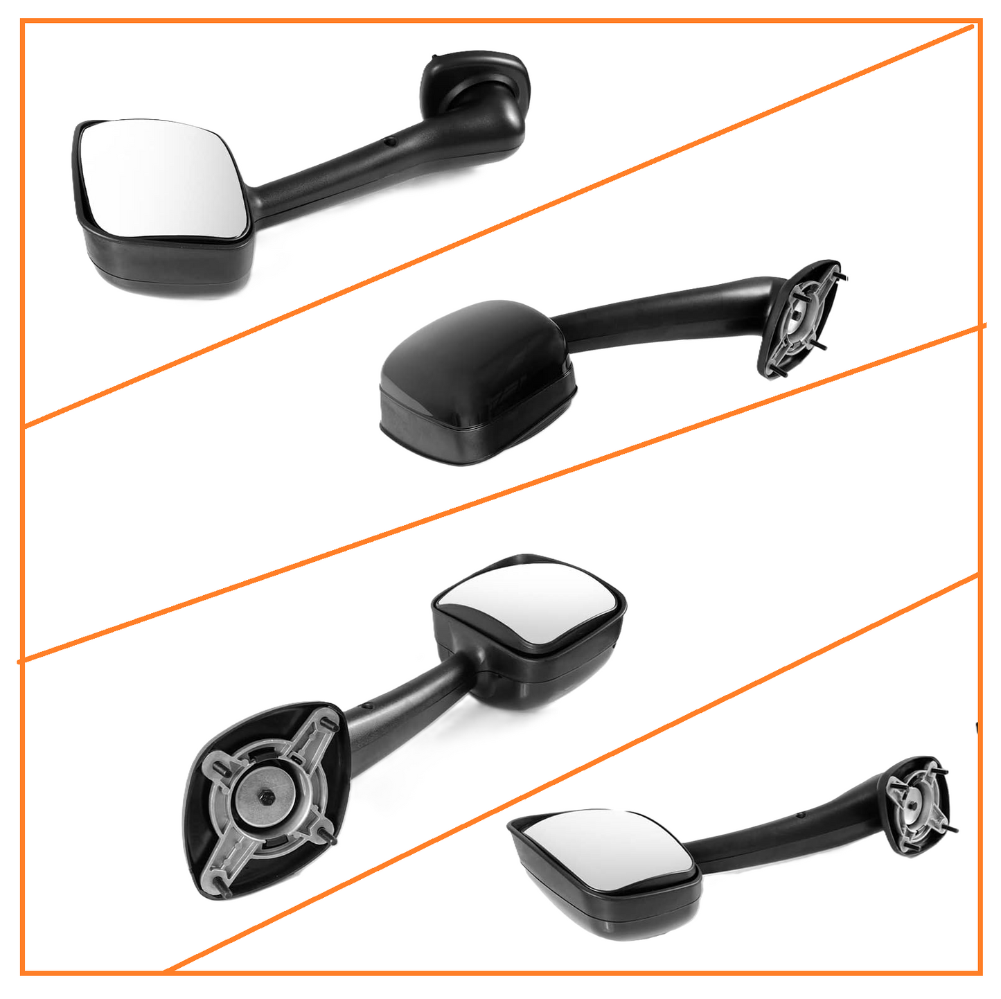 Freightliner Cascadia 2008-2017 Hood Mirror Black Right Passenger Side