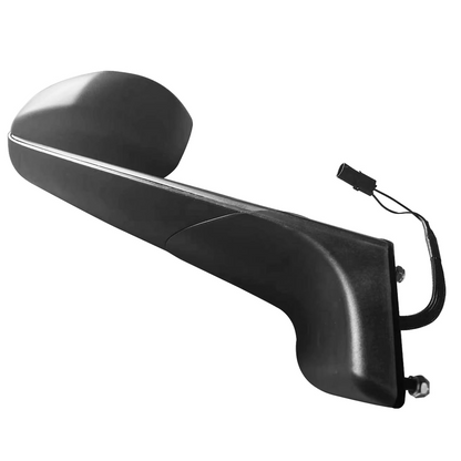 Freightliner Cascadia 2018+ Hood Mirror with Heated Glass, Black Cover | Right Passenger Side