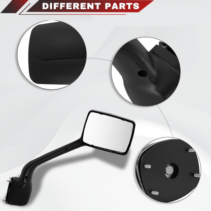 Kenworth T680 2013-2020 Peterbilt 579 2010-2017 Peterbilt 587 2010-2017 Hood Mirror Black Right Passenger Side