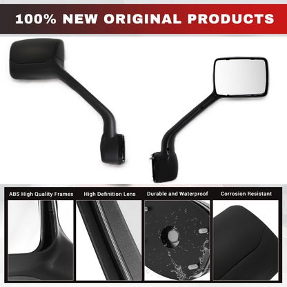 Kenworth T680 2013-2020 Peterbilt 579 2010-2017 Peterbilt 587 2010-2017 Hood Mirror Black Right Passenger Side