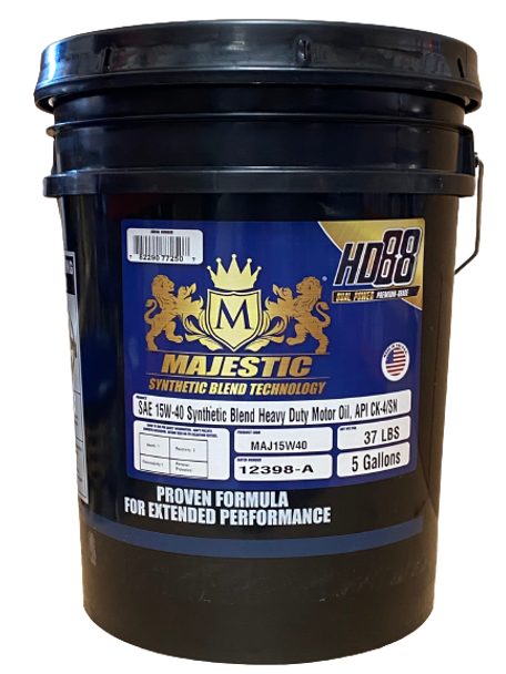 Heavy Duty Synthetic Blend 15W40 Motor Oil API CK-4/SN- 5 Gallon Bucket