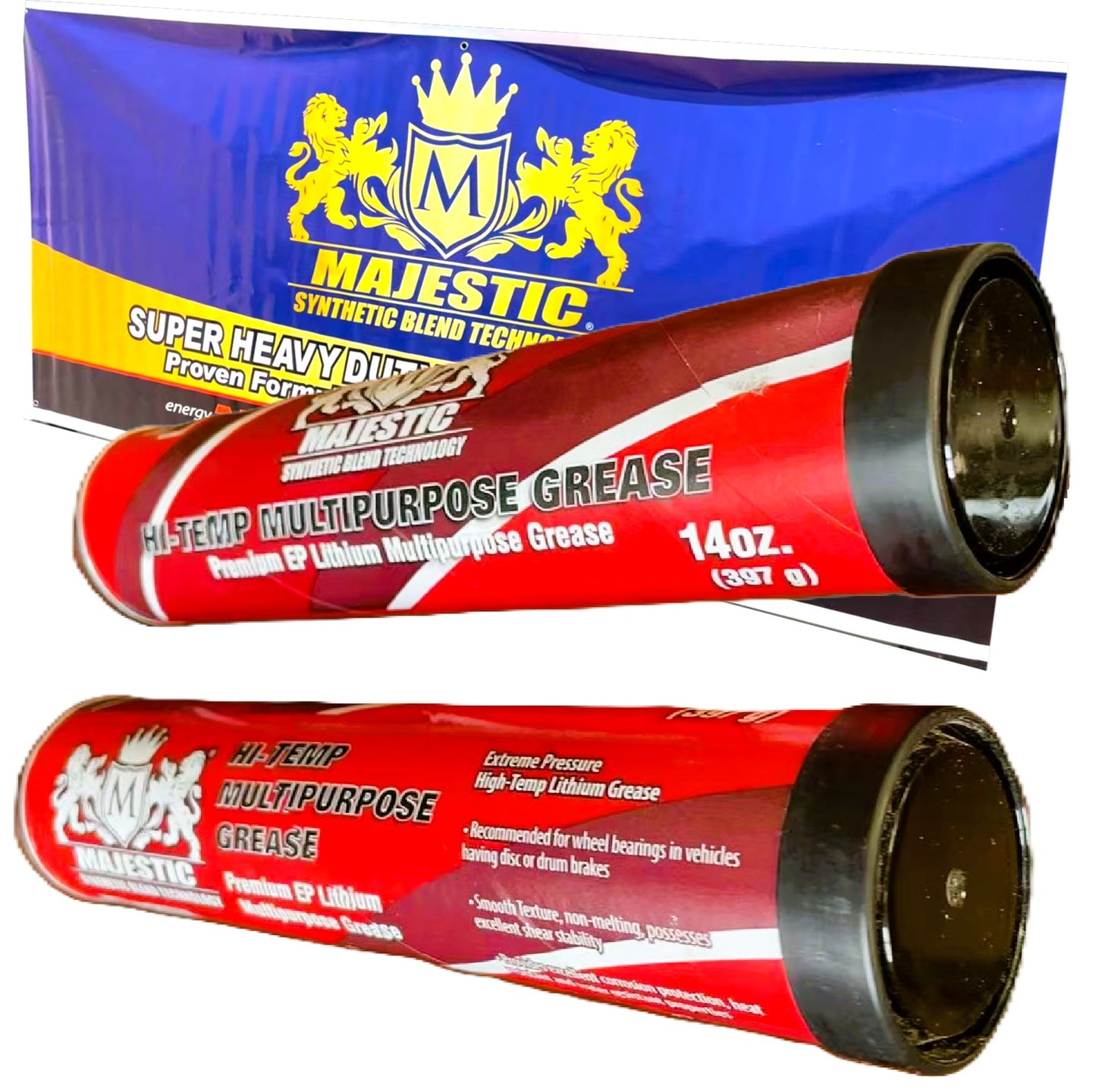 Hi Temp Multipurpose Red Grease – 14 oz. Tube
