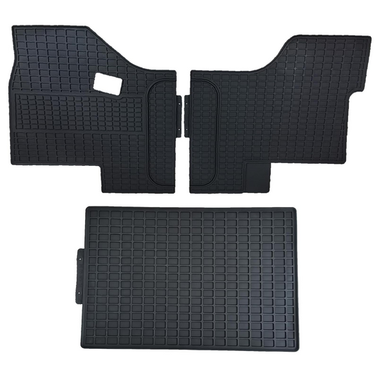 Kenworth T680/T880/W990`S&Peterbilt579/567 Truck Floor Mats 3PCS Latex/Black