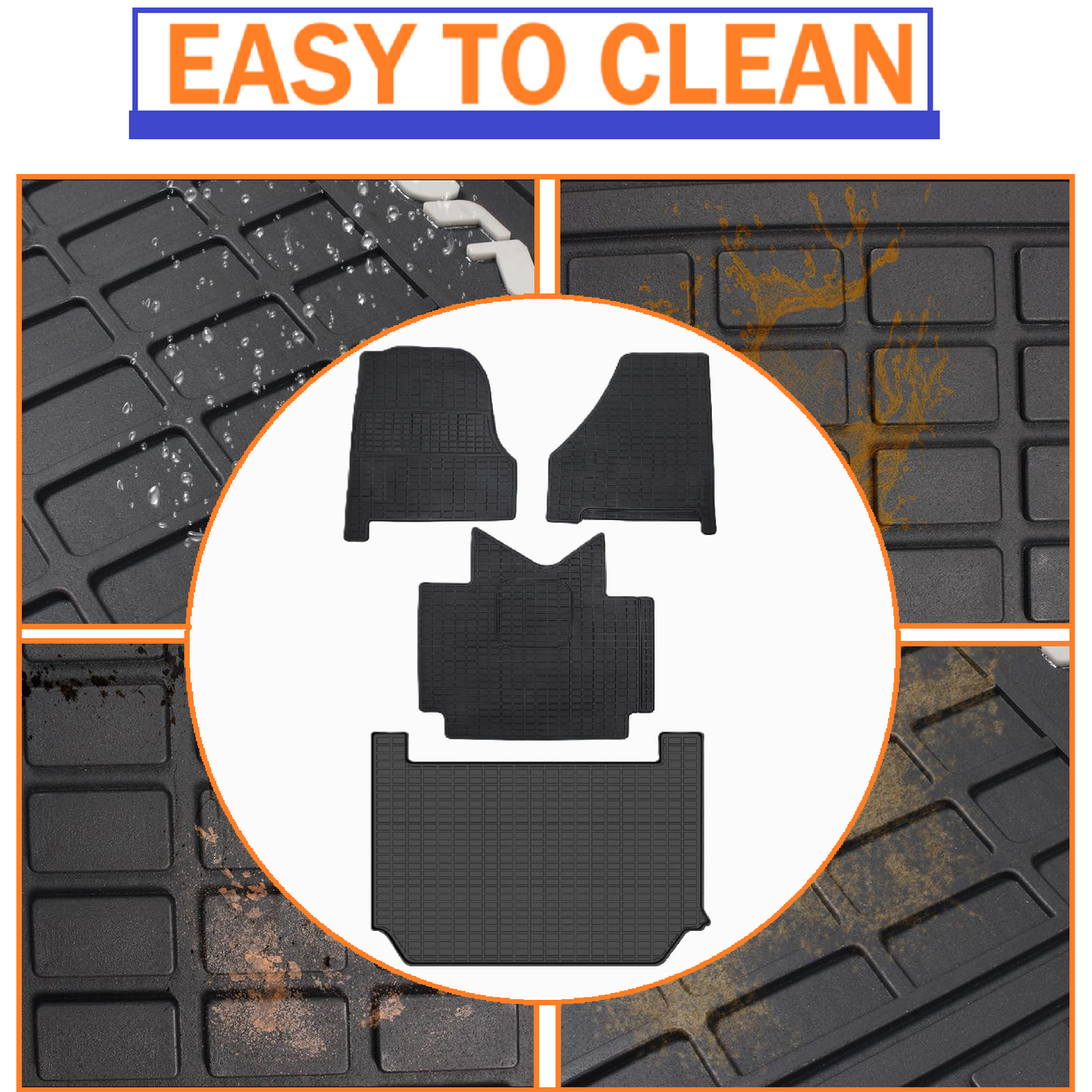 Freightliner Cascadia 116,126 Automatic 2018-2021 Floor Mat Liner Set | Black