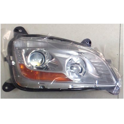 Halogen Headlight - Chrome Housing Projector Headlamp Assembly for 2011-2021 Peterbilt 579 587