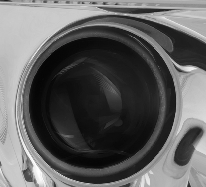 Halogen Headlight - Chrome Housing Projector Headlamp Assembly for 2011-2021 Peterbilt 579 587