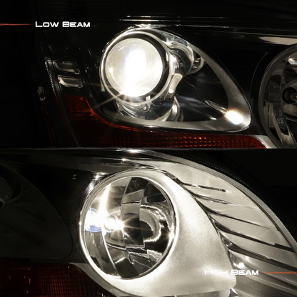 Halogen Headlight - Chrome Housing Projector Headlamp Assembly for 2011-2021 Peterbilt 579 587