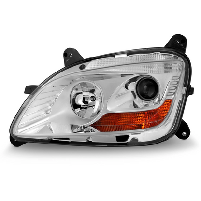 Halogen Headlight - Chrome Housing Projector Headlamp Assembly for 2011-2021 Peterbilt 579 587