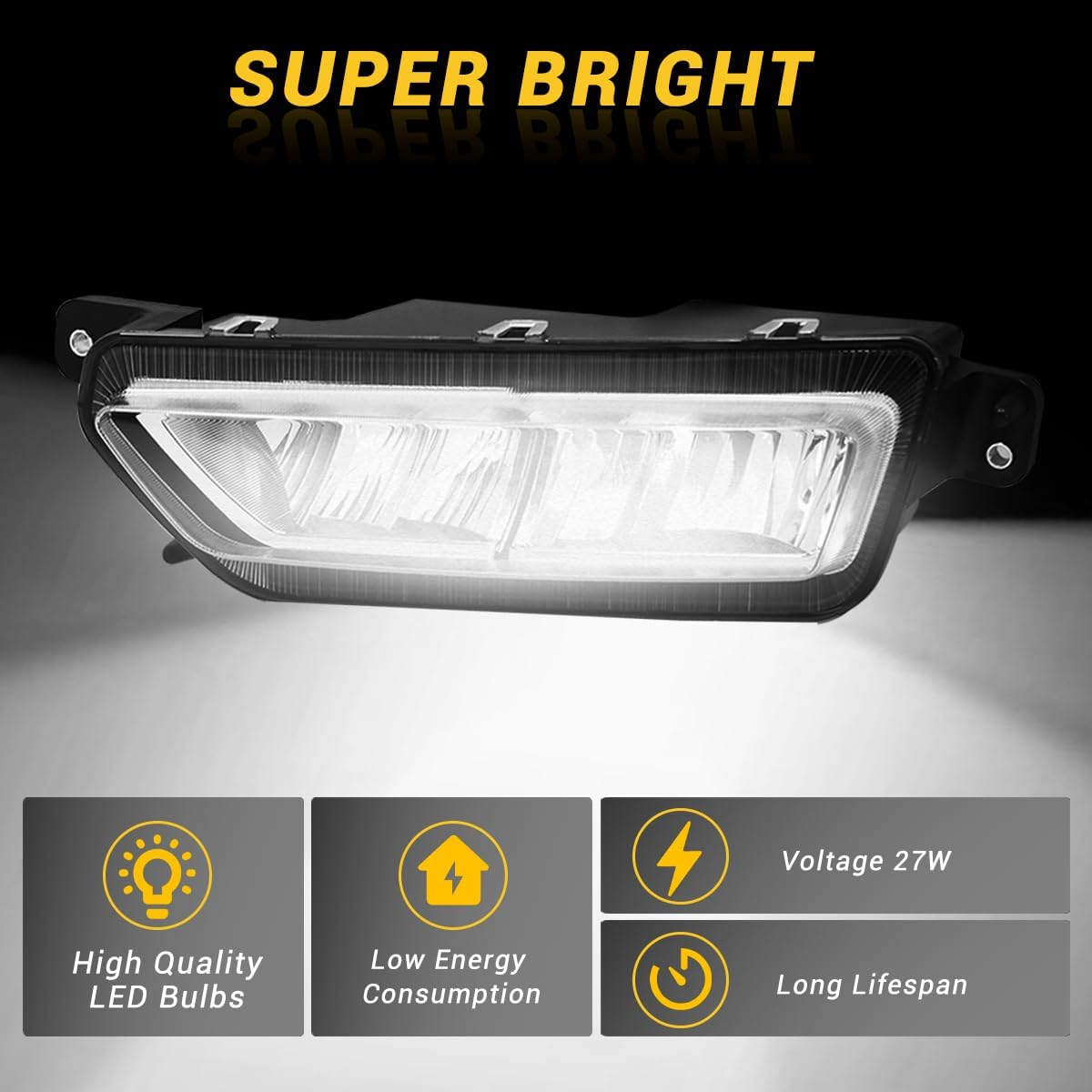 Fog Light fit for 2022+ Peterbilt 579 SEMI-Truck DOT/SAE Approved