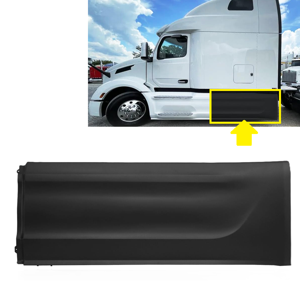 Rear Fairing Skirt Panel for Peterbilt 579 2023+ Semi Trucks
