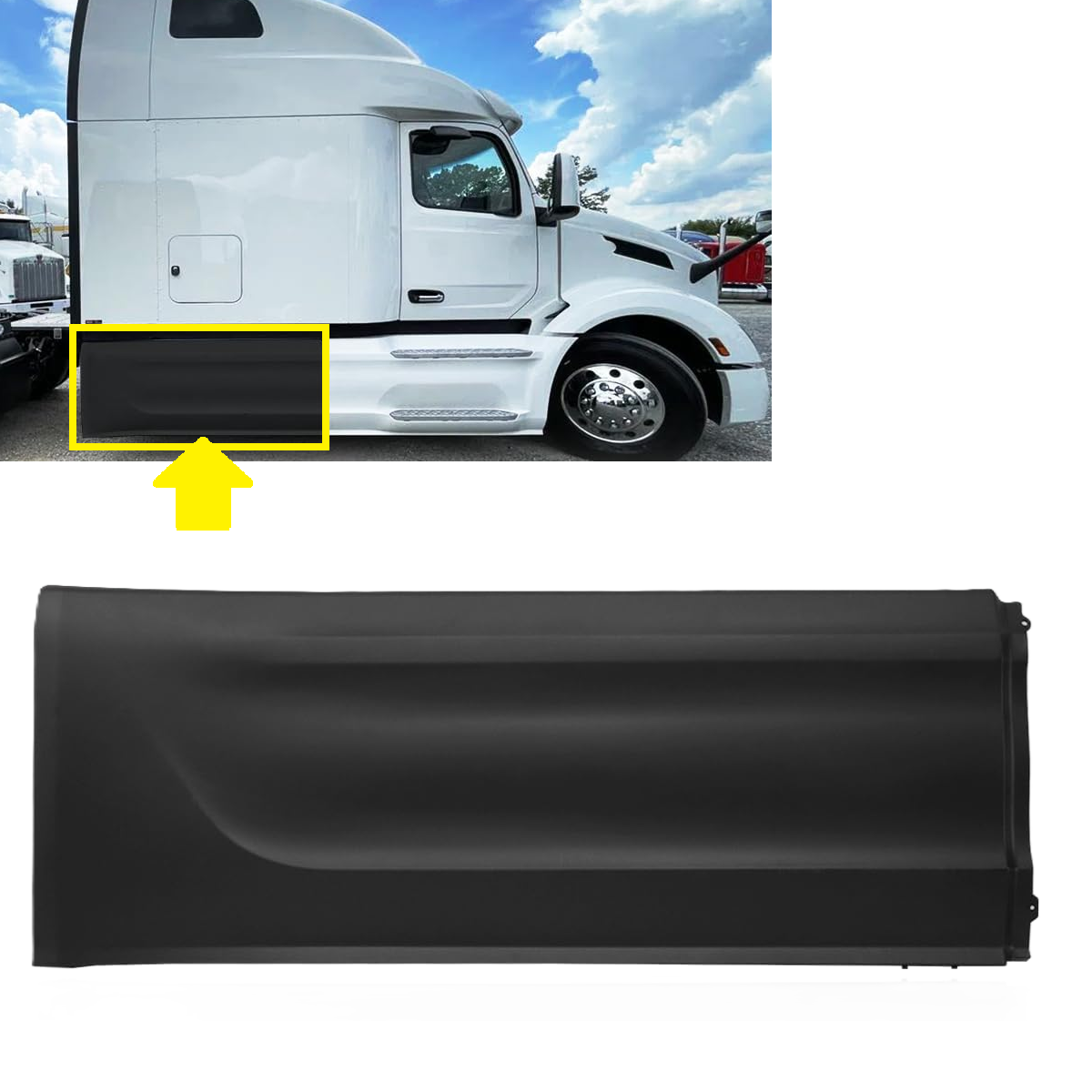 Rear Fairing Skirt Panel for Peterbilt 579 2023+ Semi Trucks