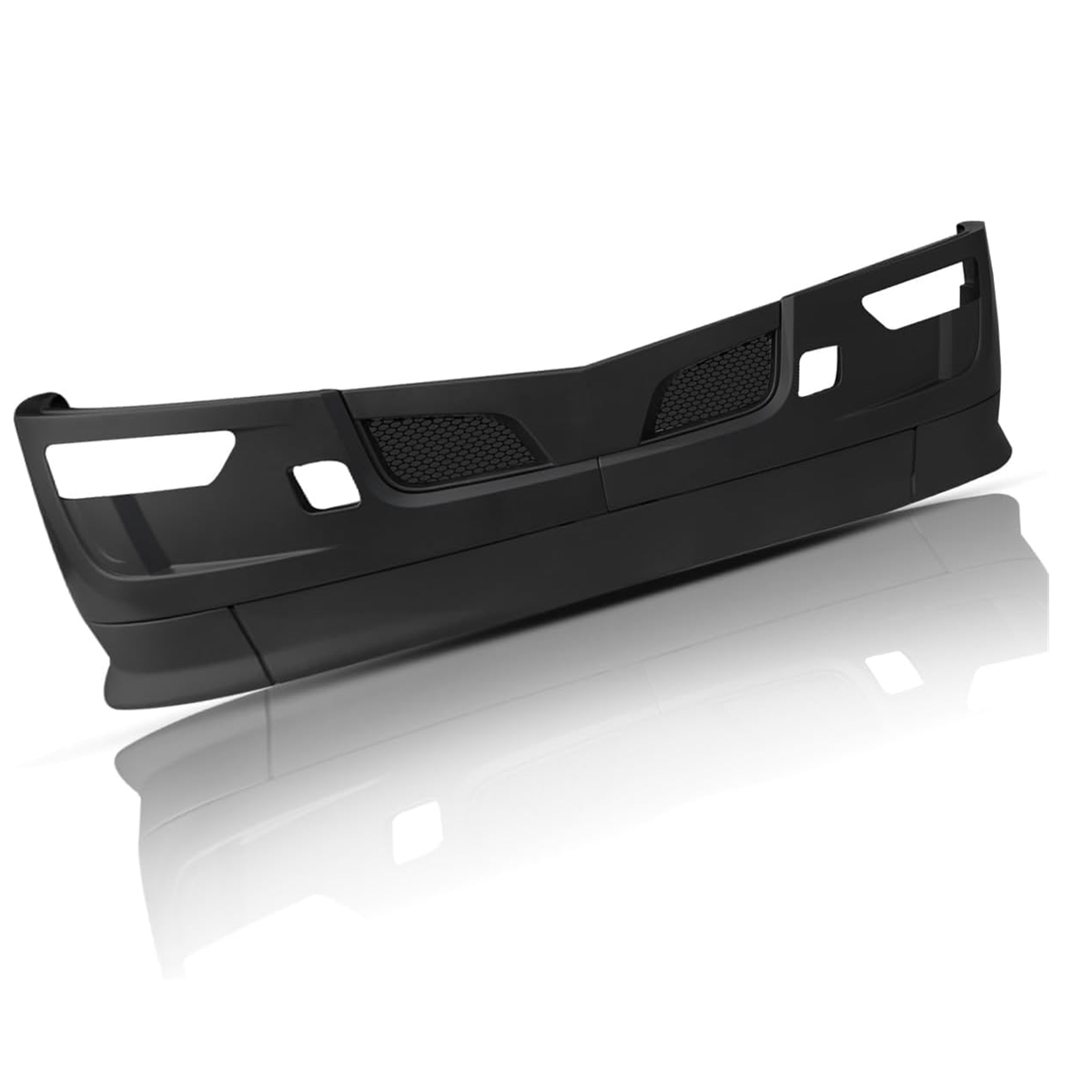 Black Bumper Assembly with Fog Light Hole for 2022+ Peterbilt 579 Semi Truck