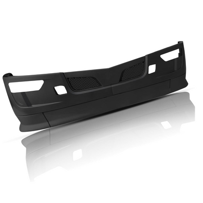 Black Bumper Assembly with Fog Light Hole for 2022+ Peterbilt 579 Semi Truck