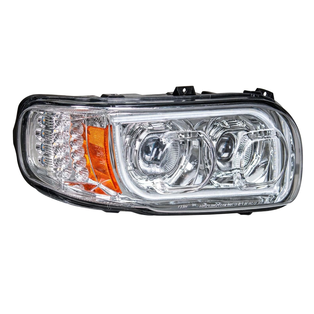 Peterbilt 388 389 2008-2018 Full LED Headlights Sequential Turn Signals Chrome 12V