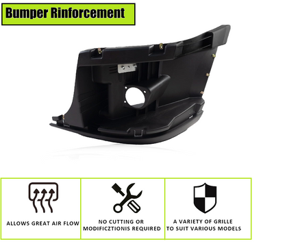 Freightliner Cascadia 2008-2017 Bumper Reinforcement with Fog Light Hole Left Driver Side