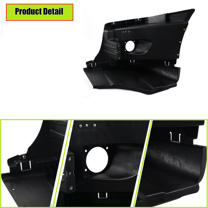 Freightliner Cascadia 2008-2017 Bumper Corner Reinforcement with Fog Light Hole Right Passenger Side