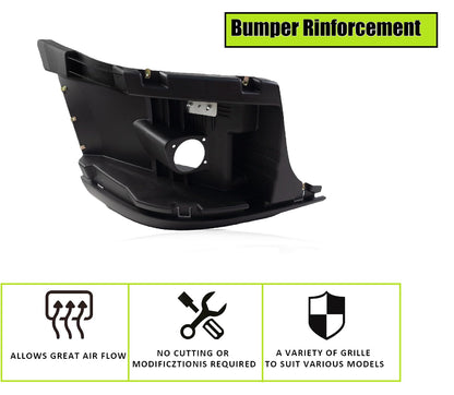 Freightliner Cascadia 2008-2017 Bumper Corner Reinforcement with Fog Light Hole Right Passenger Side
