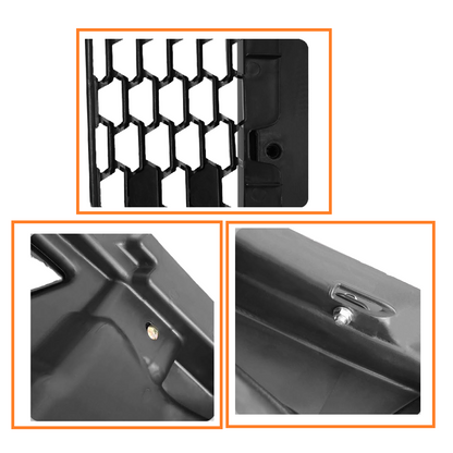 Freightliner Cascadia 2018-2025 Front Bumper, with BLACK Center TRIM and Radar Cover, NO fog light hole