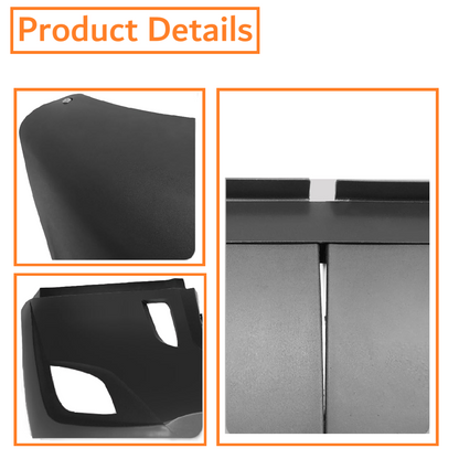 Freightliner Cascadia 2018-2025 Front Bumper, with Black Center Trim, Radar Cover and Fog LIGHT Hole