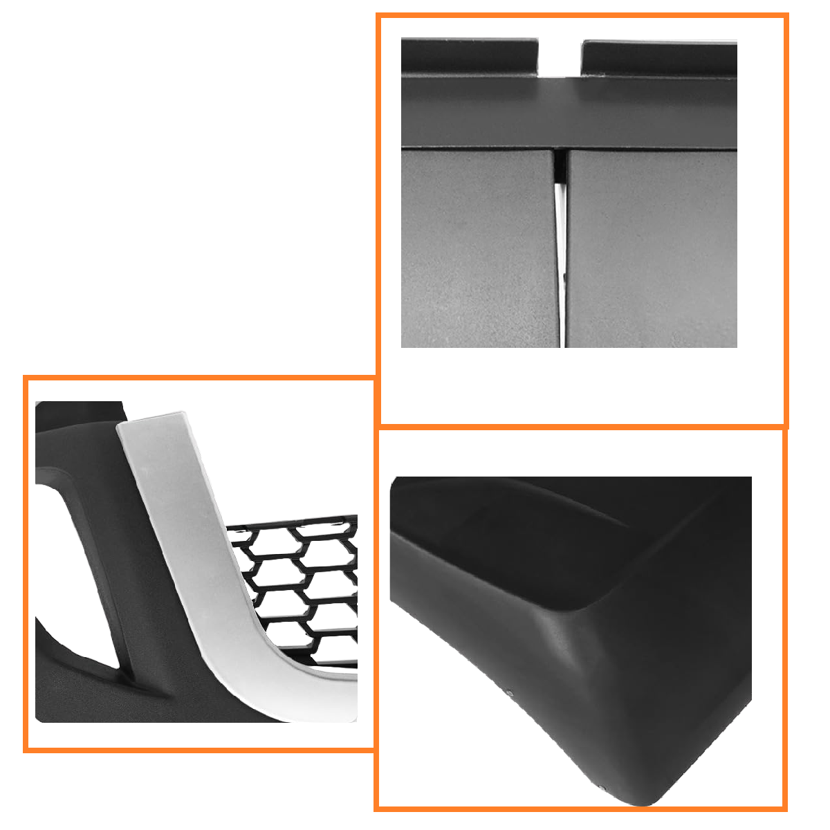 Freightliner Cascadia 2018-2025 Front Bumper, with CHROME Center TRIM, Radar Cover and NO fog light hole