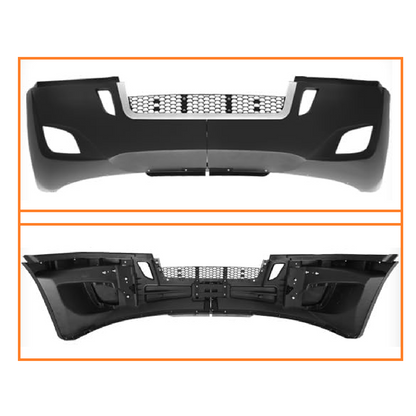 Freightliner Cascadia 2018+ Complete Front Bumper Chrome Trim with Fog Lamp Hole