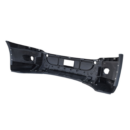 Freightliner Cascadia 2008-2017 Complete Front Bumper with Fog Lamp Hole, Black Trim Bumper