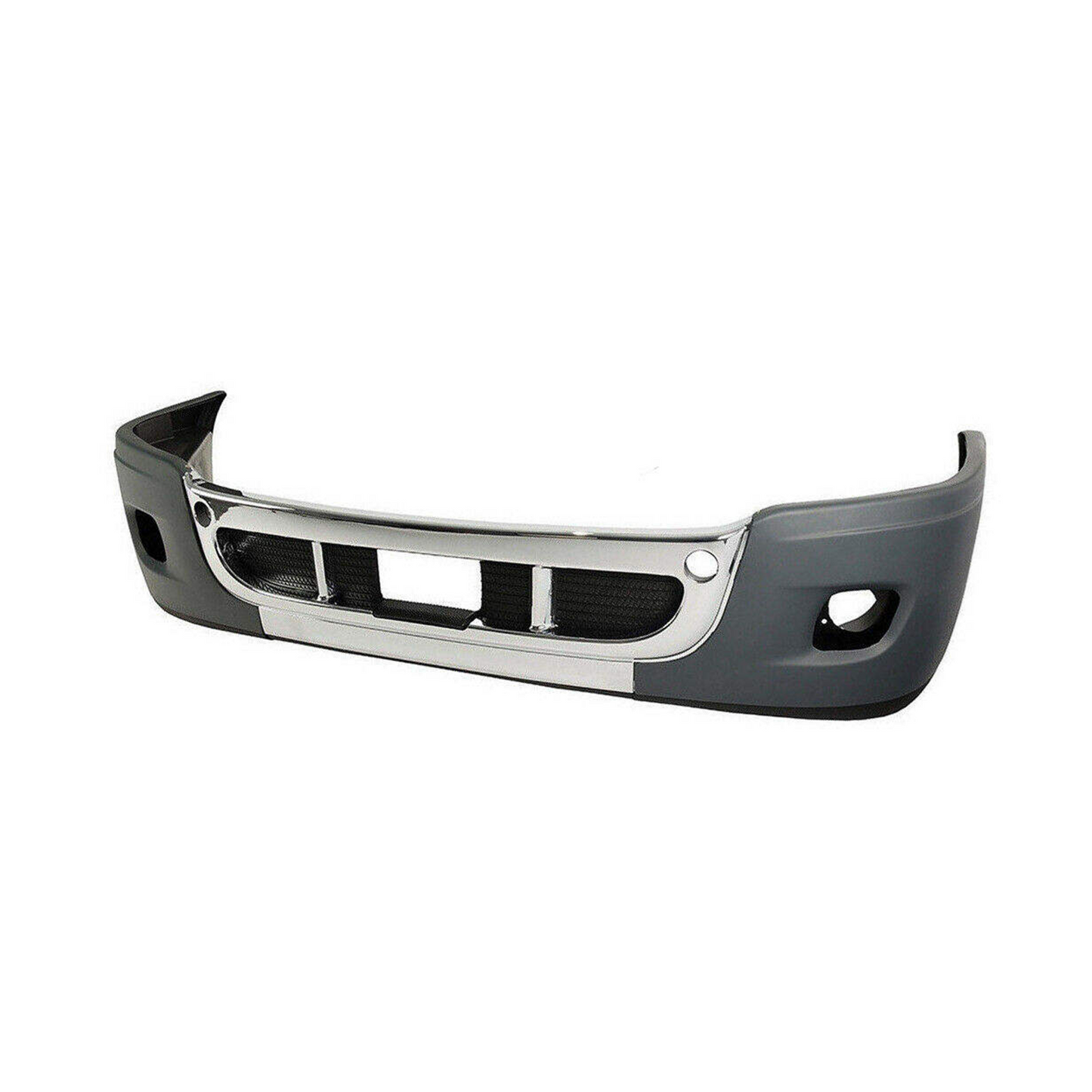 Freightliner Cascadia 2008-2017 Complete Front Bumper Chrome Trim With Fog Lamp Hole