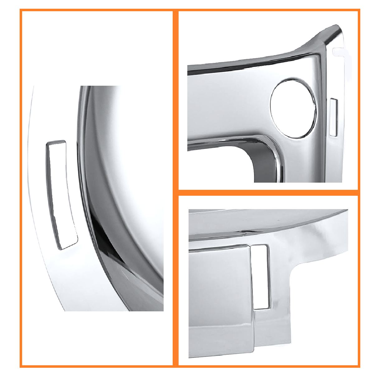 Freightliner Cascadia 2008-2017 镀铬前保险杠中央外罩