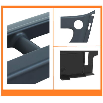 Freightliner Cascadia 2008-2017 Front Bumper Center Outer Cover, ABS Black Bumper Center Cover Trim