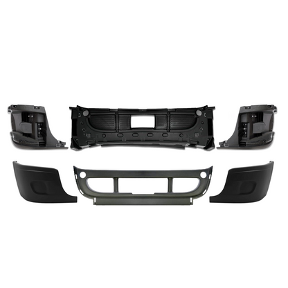 Freightliner Cascadia 2008-2017 Complete Front Bumper w/ Black Trim Without Fog Lamp Hole