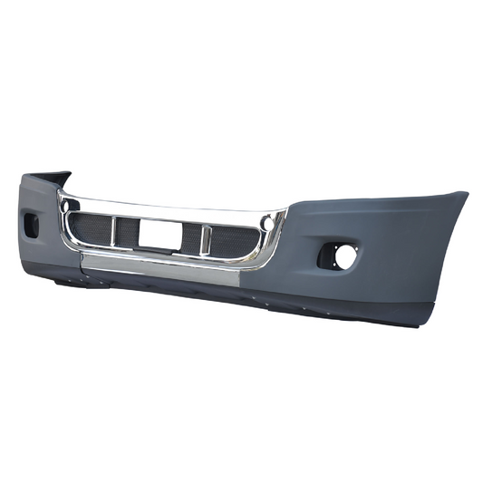 Freightliner Cascadia 2008-2017 Complete Front Bumper Chrome Trim With Fog Lamp Hole