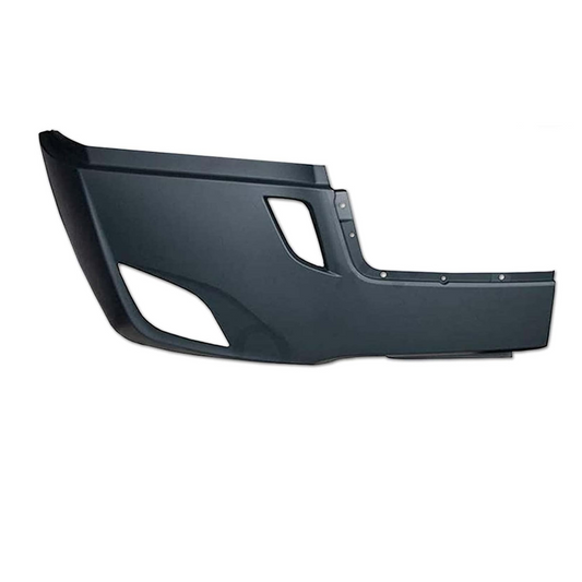 Freightliner Cascadia 2018-2024 bumper end COVER with fog light hole Right Passenger Side