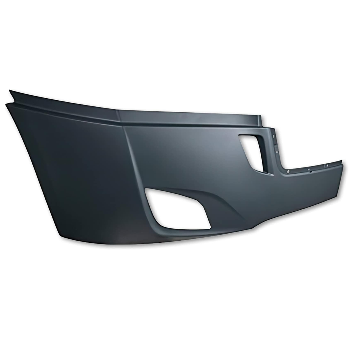 Freightliner Cascadia 2018-2024 bumper end COVER with fog light hole Right Passenger Side
