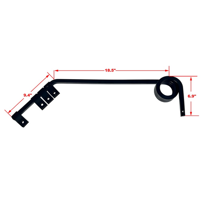 Square Steel Mud Flap Hanger Double coil for truck semi-truck trailer