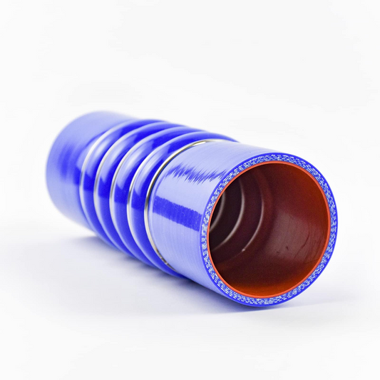 Silicone Upper Radiator Coolant Hose 2.5" ID F50-6308 28359 Compitable with PACCAR Peterbilt Kenworth Replacement，HOSE-COOL 2-1/SIL BLUE for Semi Truck,Trailer