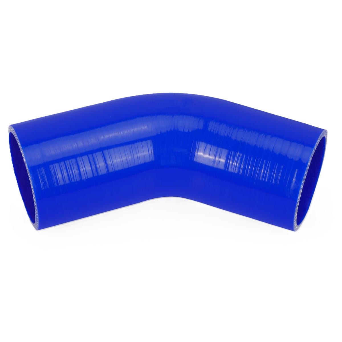 2.5 Inch Silicone Hose Elbow, 45 Degree High Performance Coupler Silicone Hose ID 2.5”/63mm for Semi Truck Intercooler Intake Piping- Blue