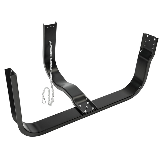 Spare Tire Carrier with Mounting Replacement for Freightliner Volvo Kenworth Mack International Peterbilt, Glossy Black