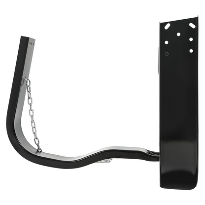 Spare Tire Carrier with Mounting Replacement for Freightliner Volvo Kenworth Mack International Peterbilt, Glossy Black