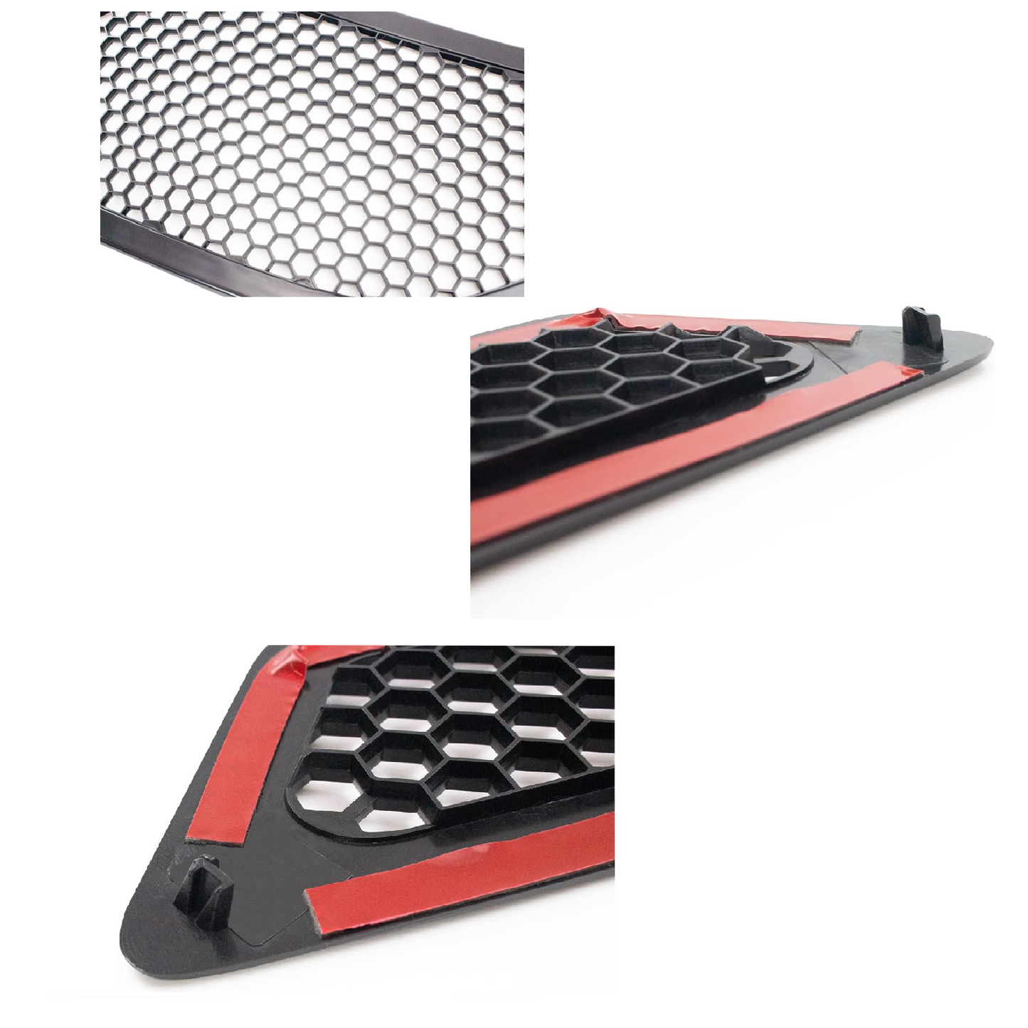 Black Side Hood Air Intake Vent Grille Replacement for Volvo VNL 2004–2017 Semi Trucks