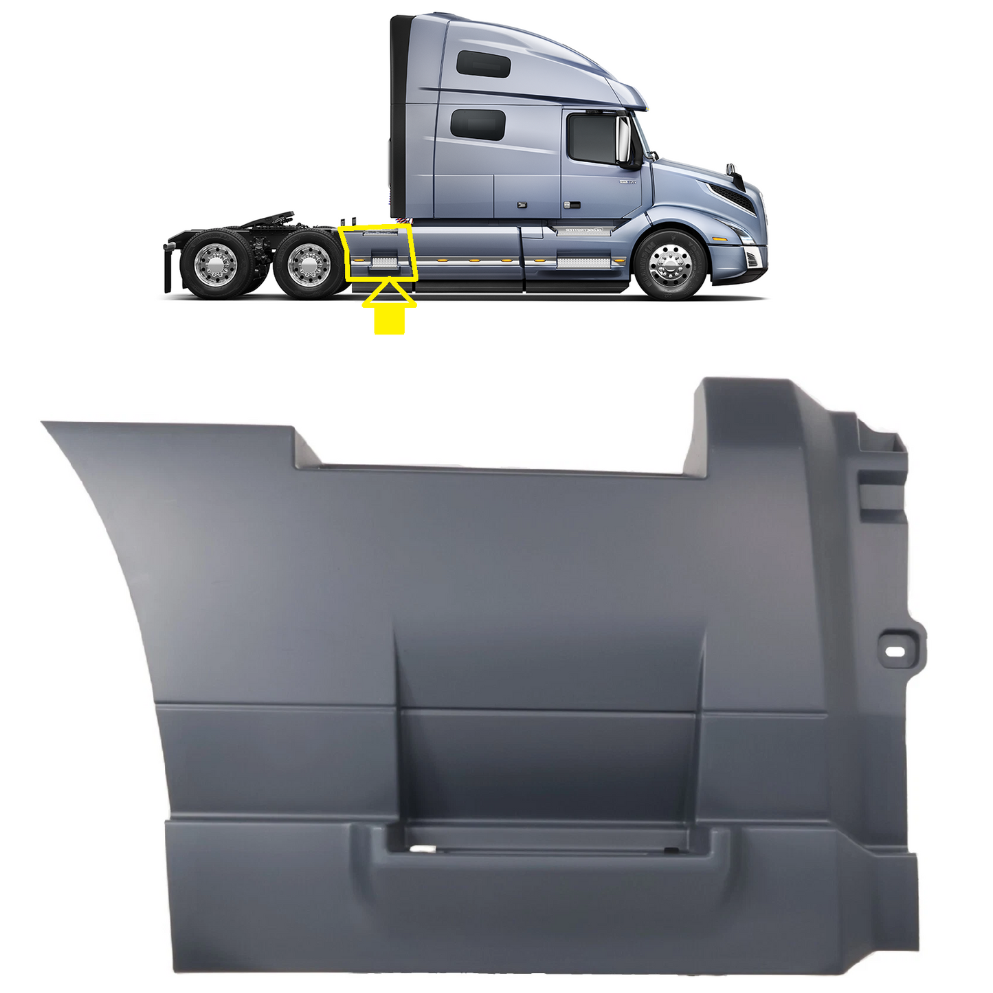 Volvo vnl 2018+ back fairing 33.46IN (85cm) Right Passenger Side