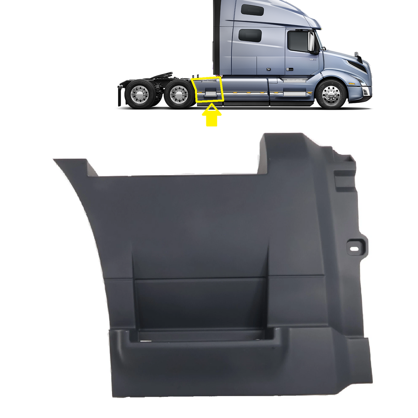 Volvo vnl 2018+ back fairing 25.59" (65cm) Right Passenger Side