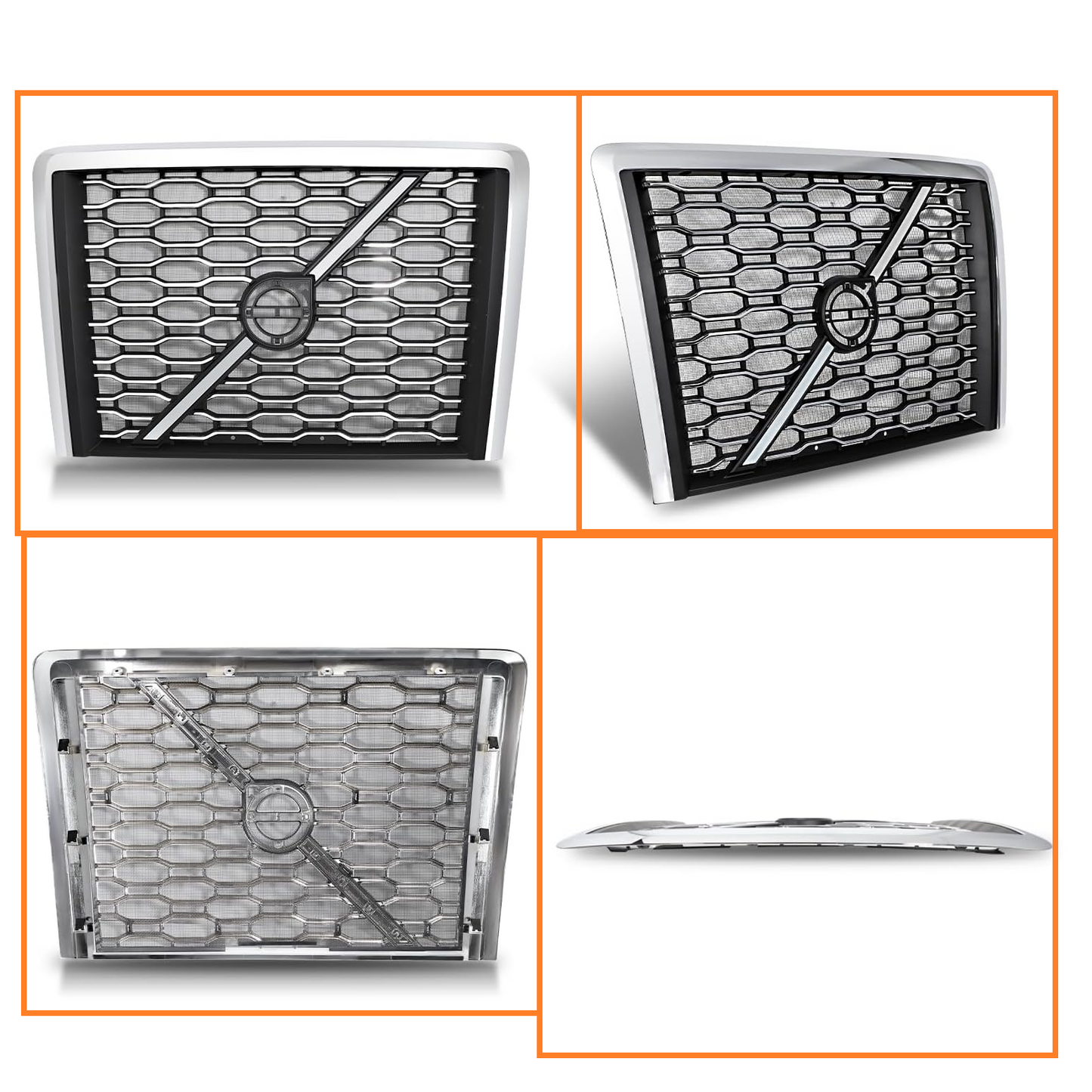 Volvo VNL 2018+ front Grille with Bug Screen